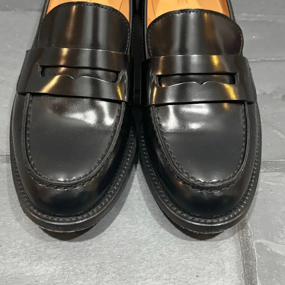 M. Gemi the Elsa Black Patent Leather Chunky Loafer - size 37 (US 7)